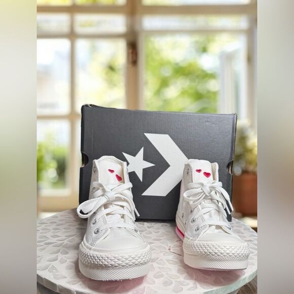 Converse Chuck Taylor All-Star CTAS Embroidered Hi-top Valentines Shoes Sneakers - Picture 6 of 14